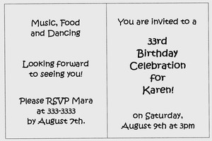 Birthday / Graduation
