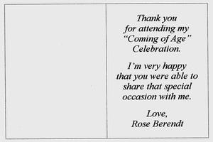 Thank-you's