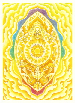 3rd - Power Chakra  |  I Act  #61 | Print | 3rd Power Chakra ~ I Act